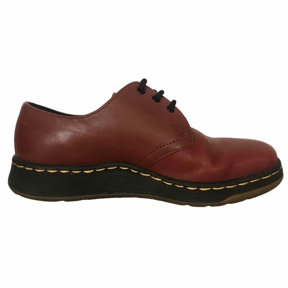 NWOT CAVENDISH Light Dr Martens Cherry Red Leather Shoes - Picture 5 of 13